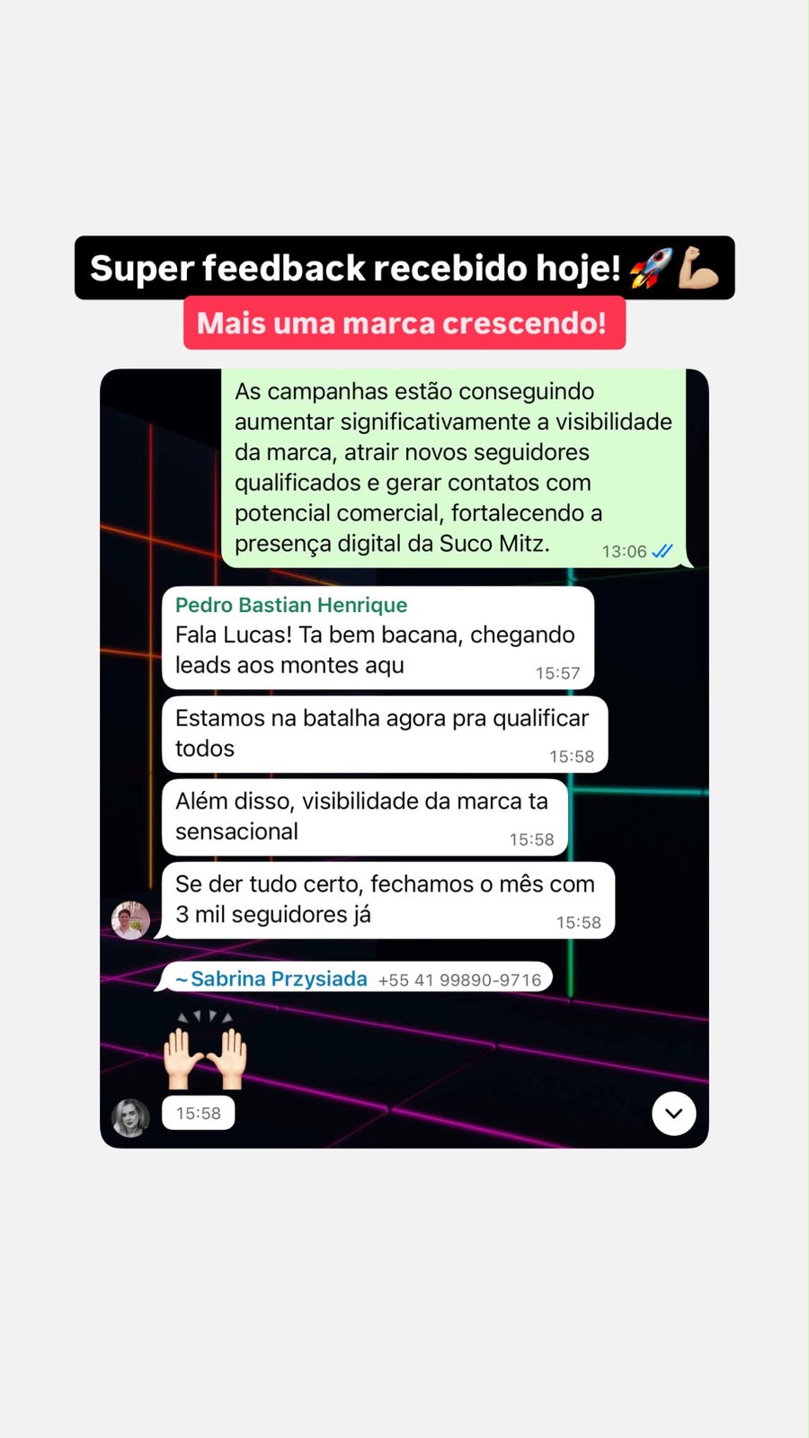 Feedback de Pedro Bastian / Suco Mitz