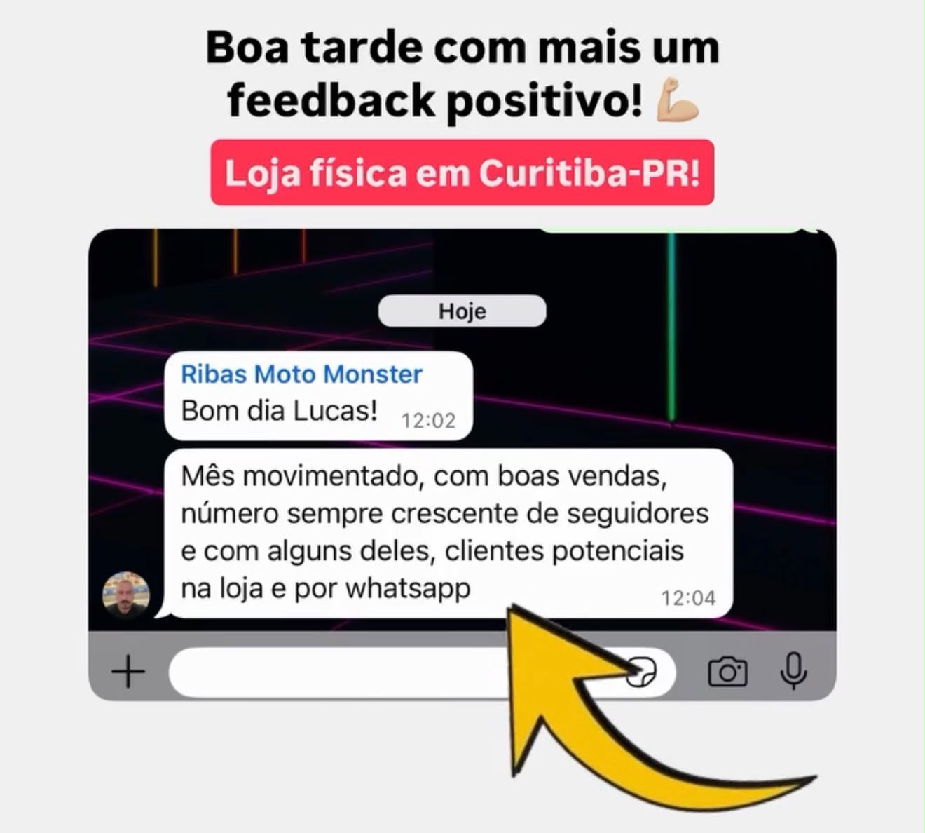 Feedback de Ribas Moto Monster — Curitiba/PR