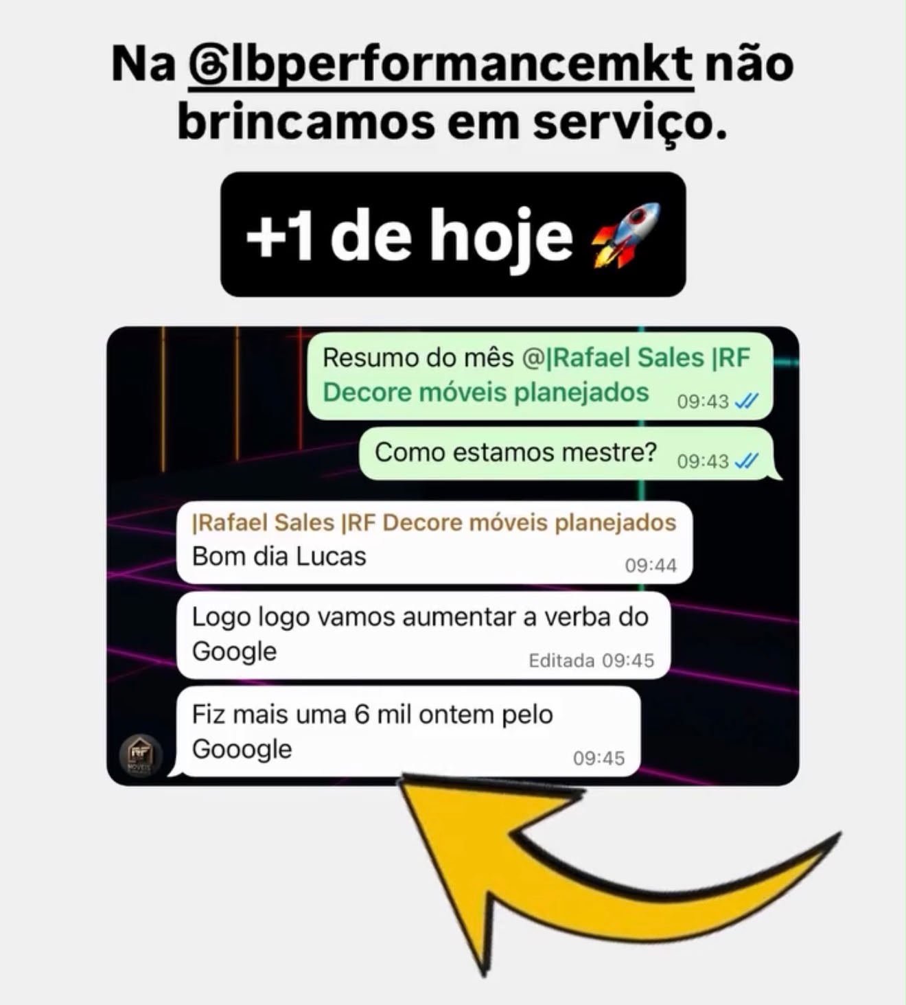Feedback de Rafael Sales — RF Decore